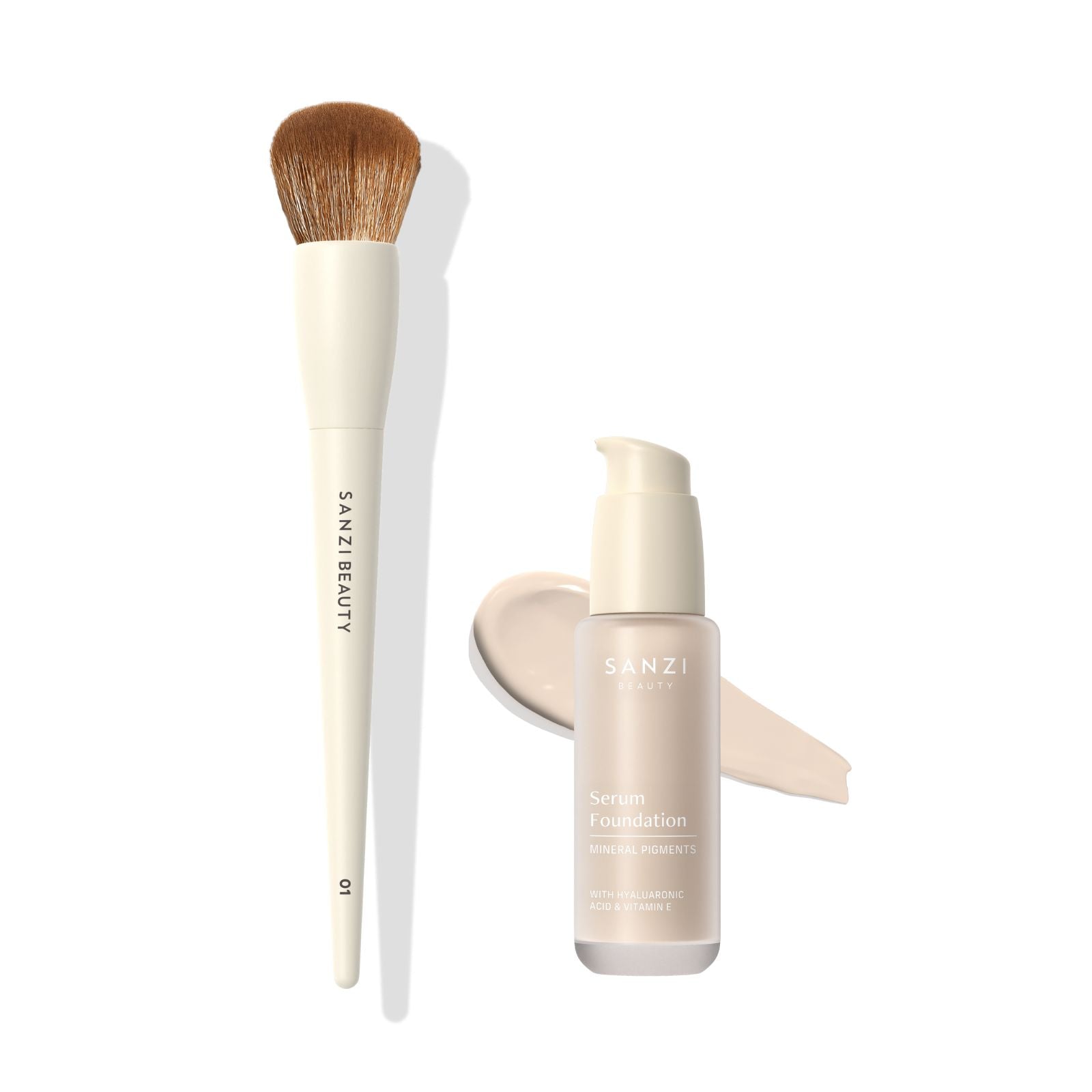 BUNDLE: FOUNDATION BRUSH + SERUM FOUNDATION