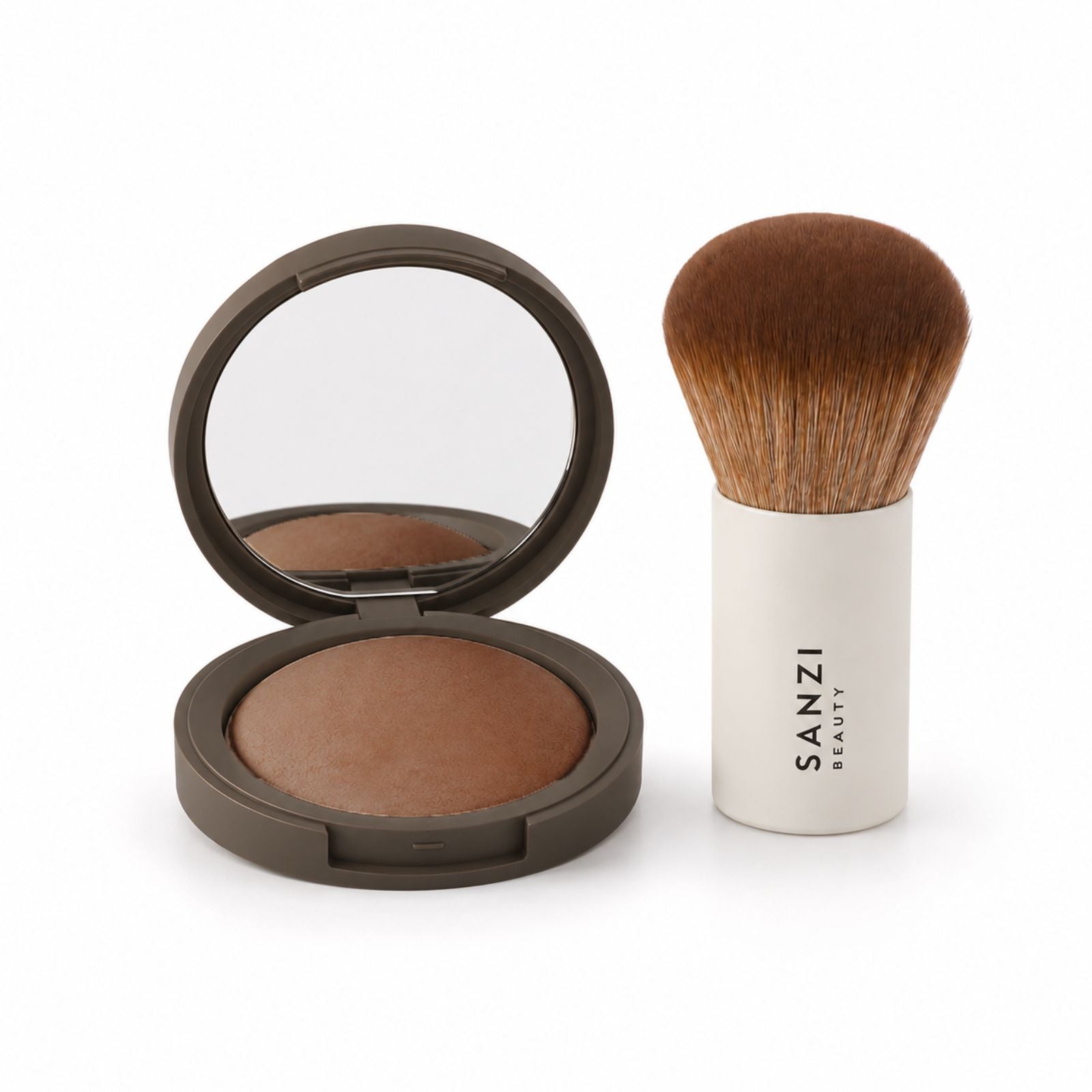 BUNDLE: SILKY BAKED POWDER + KABUKI BRUSH