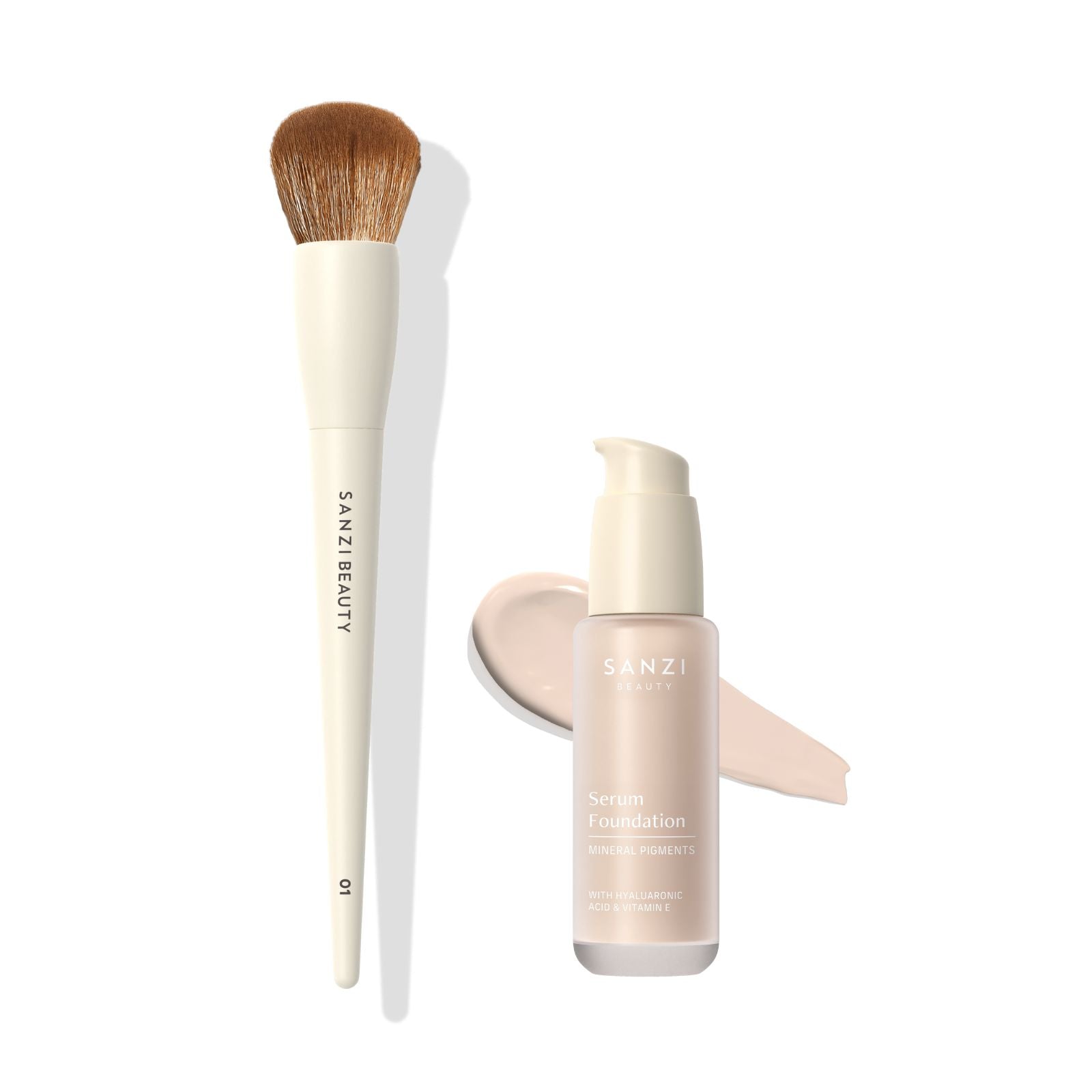 BUNDLE: FOUNDATION BRUSH + SERUM FOUNDATION