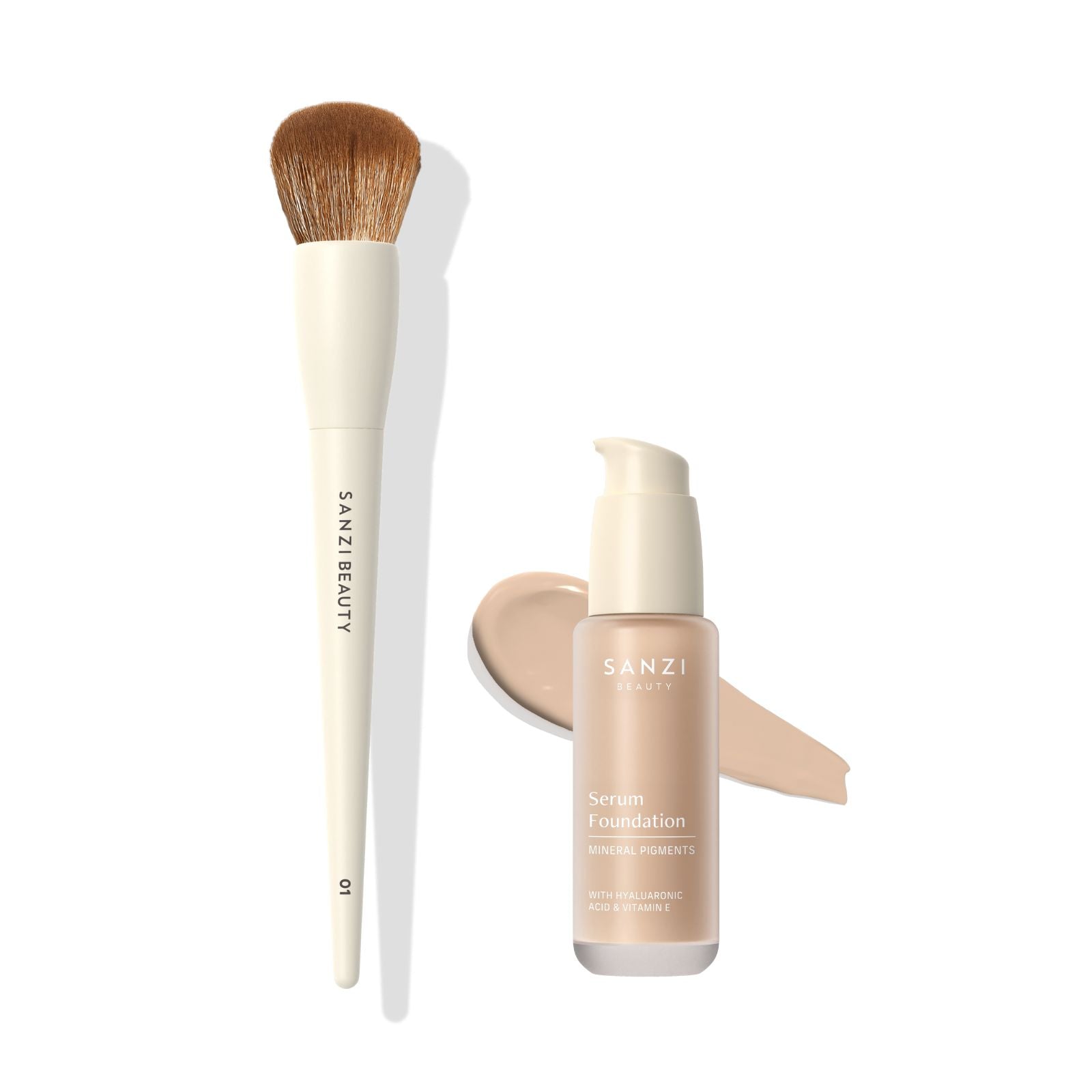 BUNDLE: FOUNDATION BRUSH + SERUM FOUNDATION
