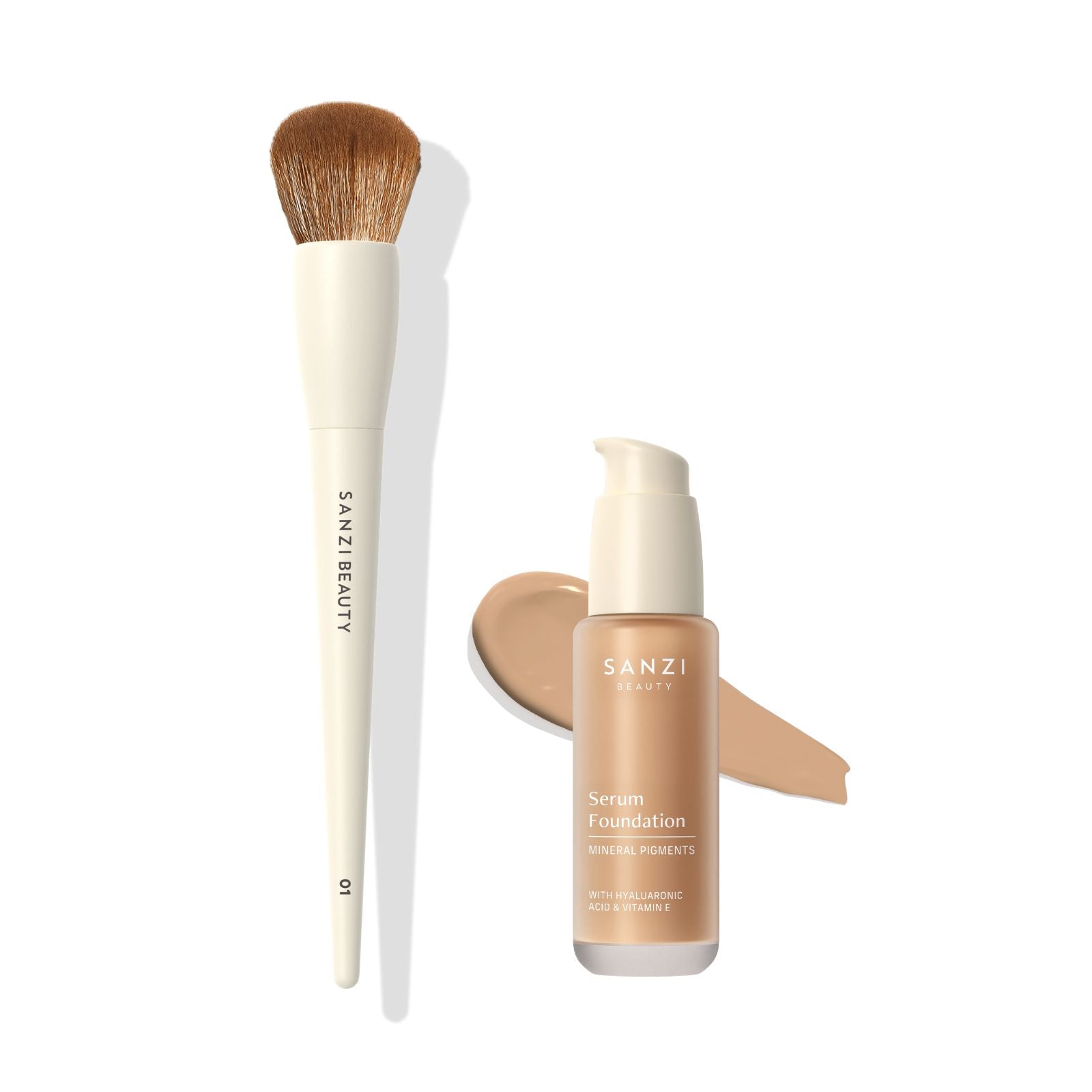 BUNDLE: FOUNDATION BRUSH + SERUM FOUNDATION