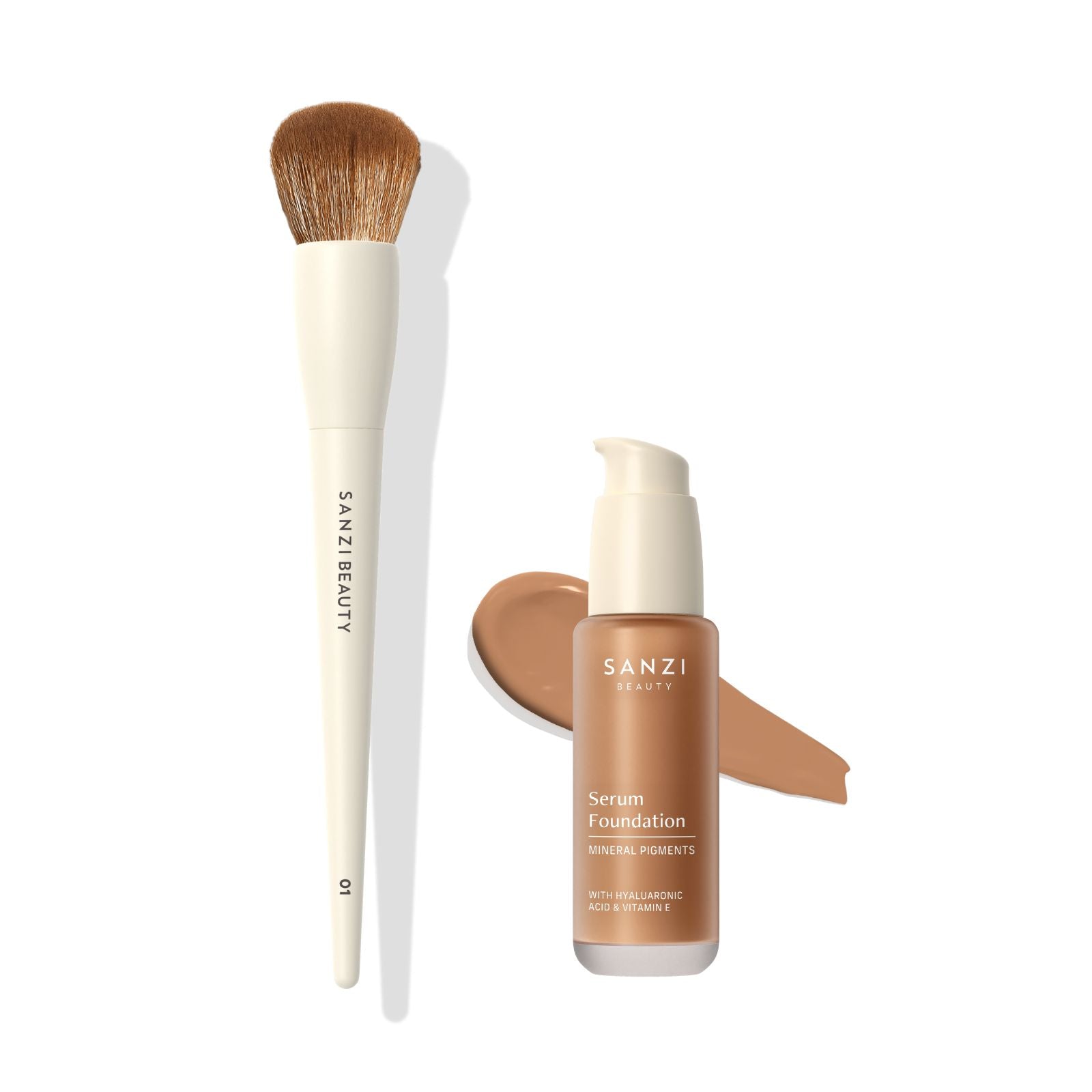 BUNDLE: FOUNDATION BRUSH + SERUM FOUNDATION