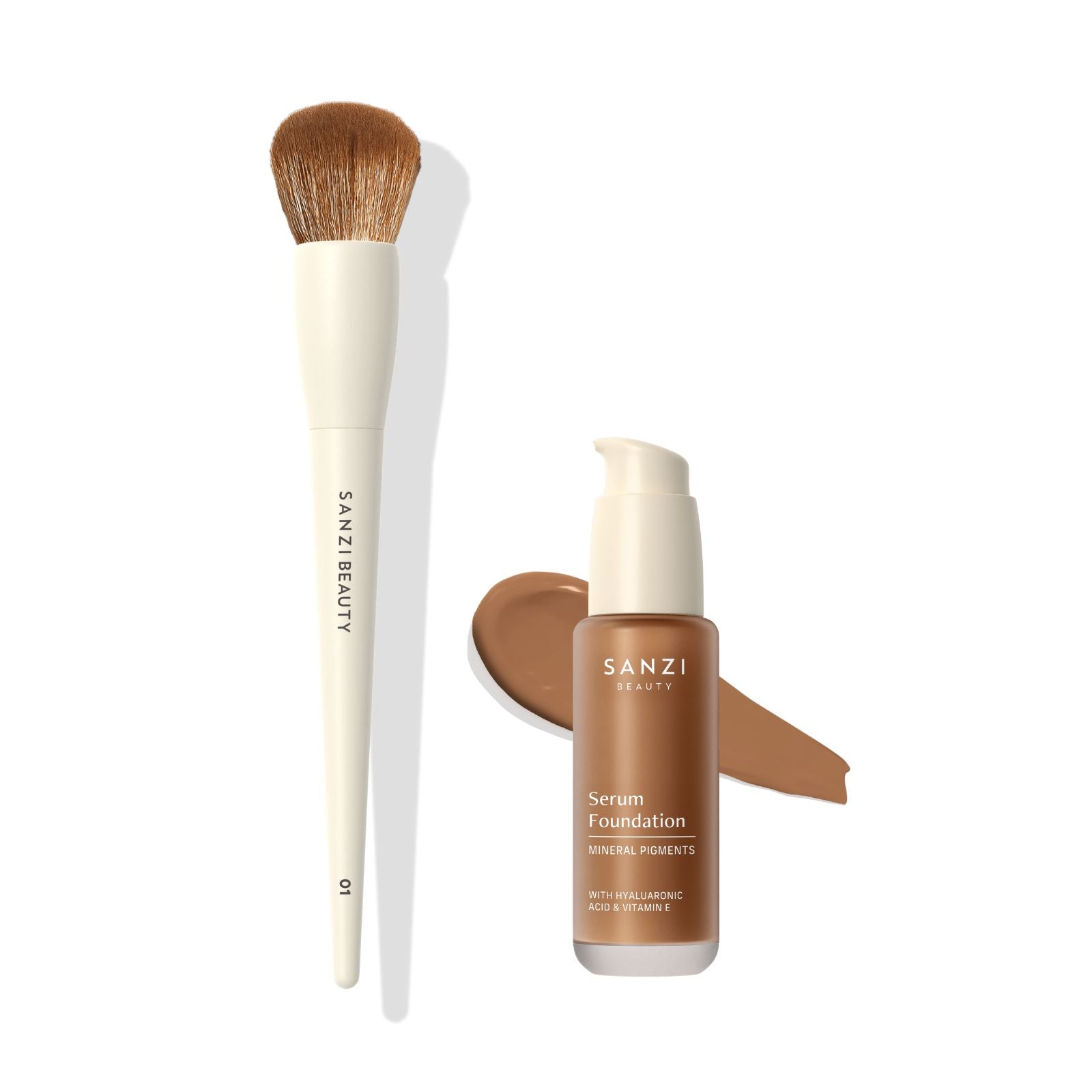 BUNDLE: FOUNDATION BRUSH + SERUM FOUNDATION
