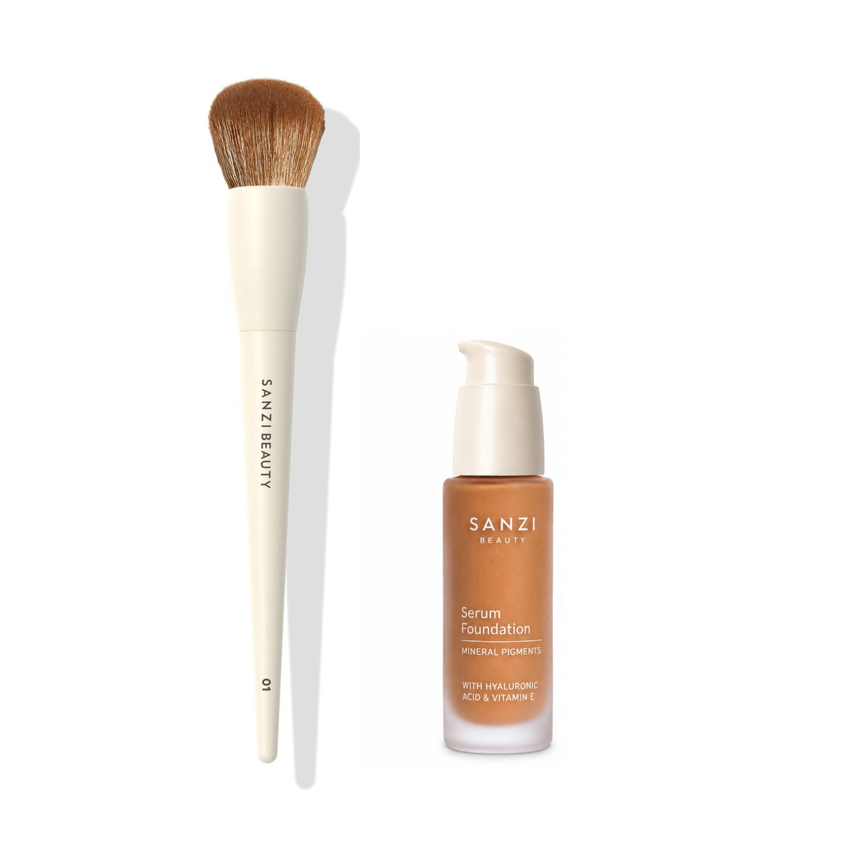 BUNDLE: FOUNDATION BRUSH + SERUM FOUNDATION