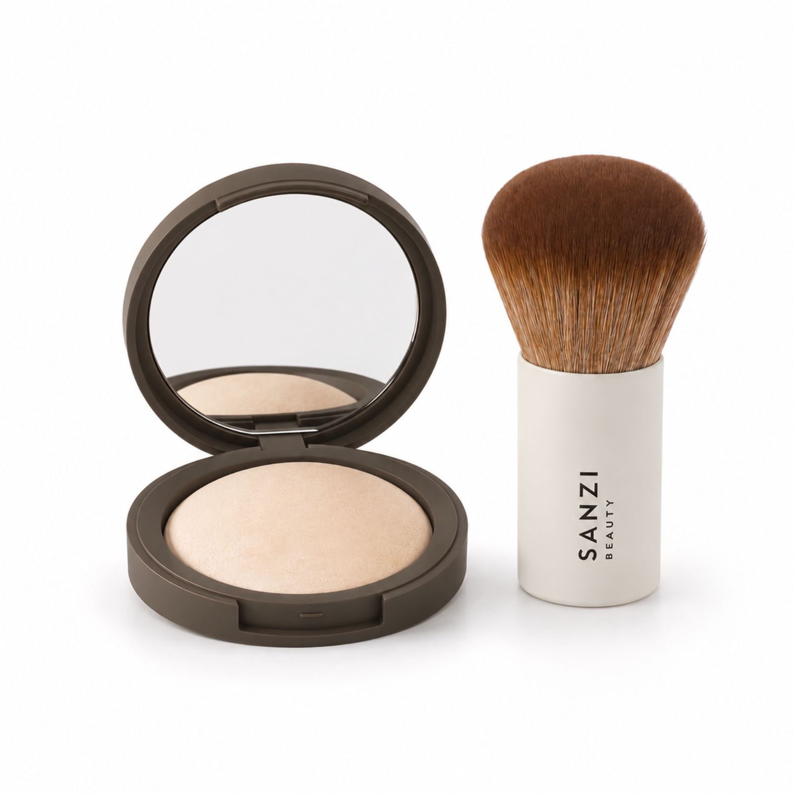 BUNDLE: SILKY BAKED POWDER + KABUKI BRUSH