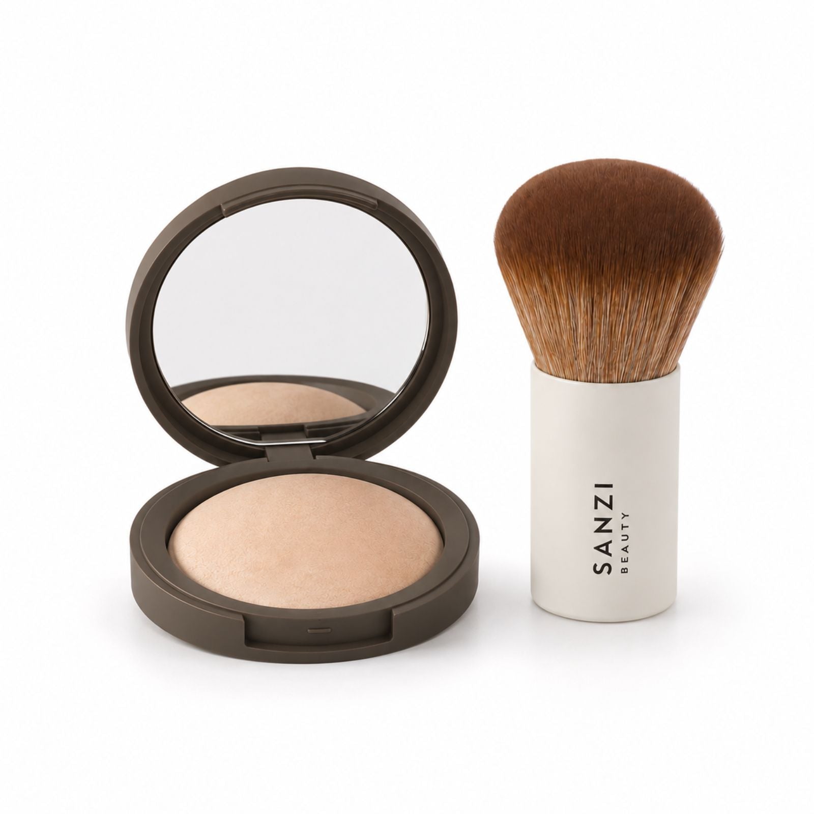 BUNDLE: SILKY BAKED POWDER + KABUKI BRUSH