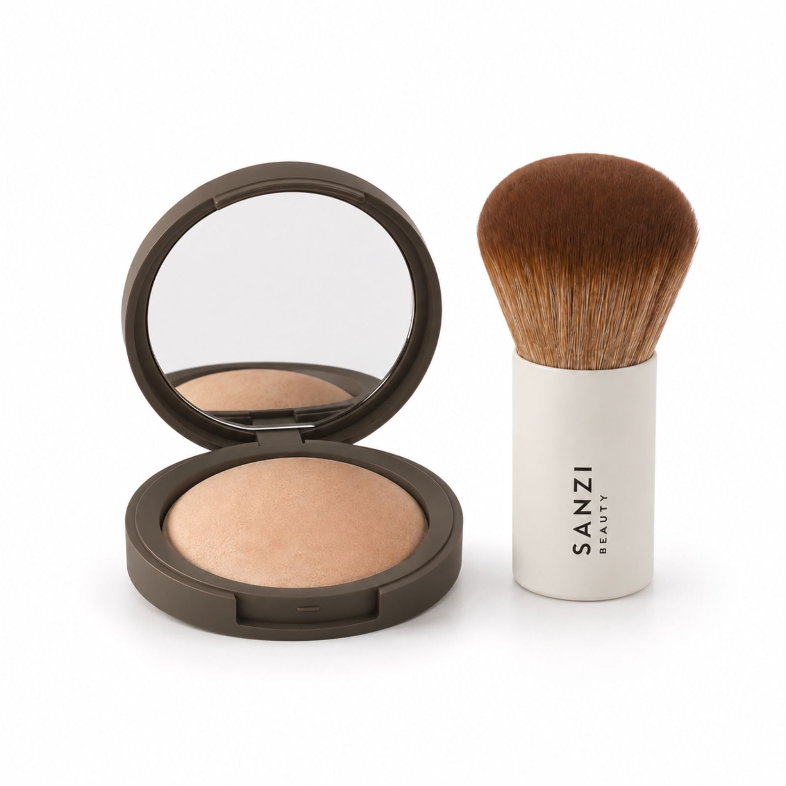 BUNDLE: SILKY BAKED POWDER + KABUKI BRUSH