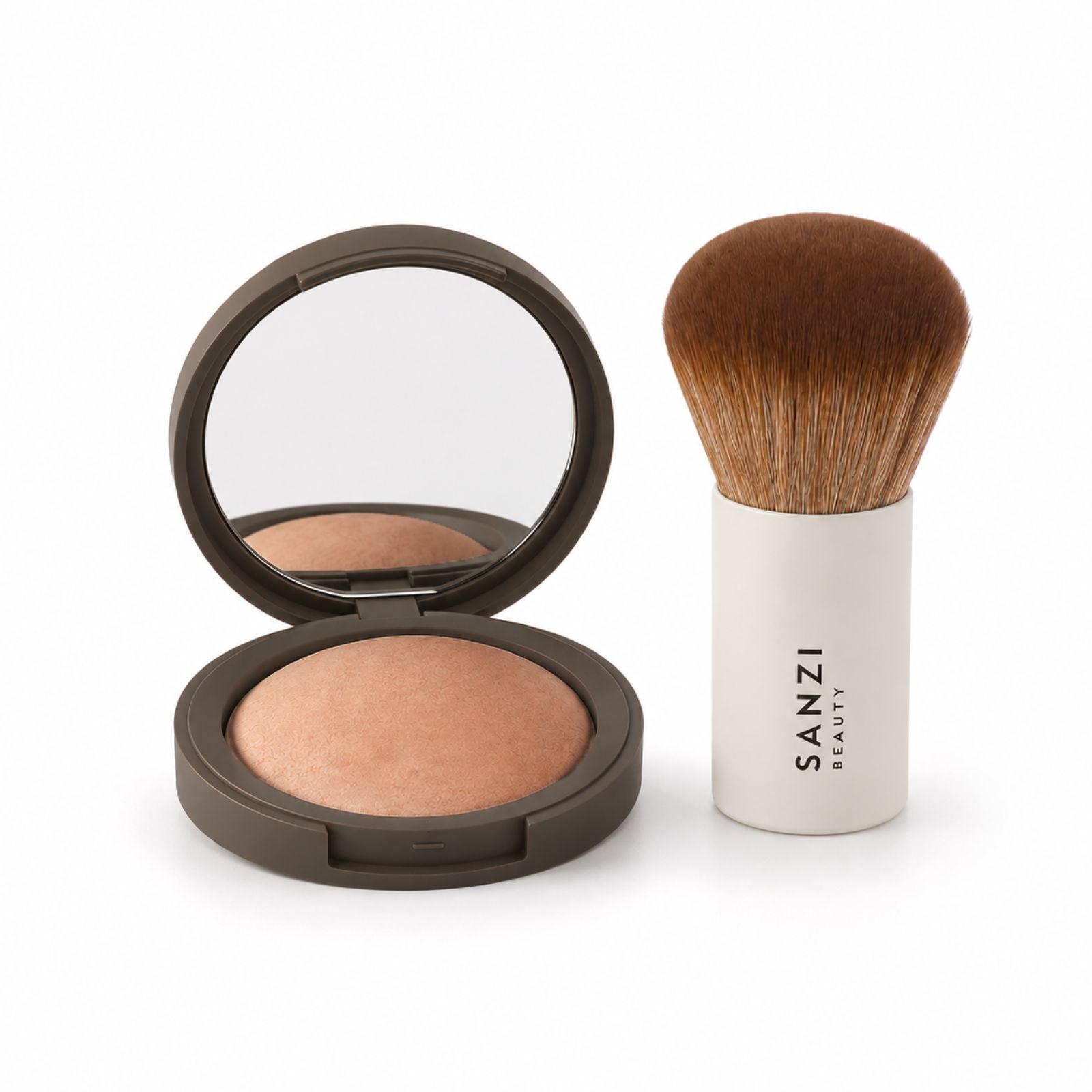 BUNDLE: SILKY BAKED POWDER + KABUKI BRUSH